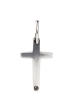 EMANUELE BICOCCHI - LIMIT.ED SILVER CROSS MONO EARRING - SILVER