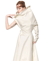 GARETH PUGH - TOP IN FAILLE DI COTONE E SETA - AVORIO