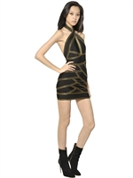 BALMAIN - PUNTO MILANO VISCOSE DRESS - BLACK