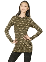 BALMAIN - WOOL JACQUARD KNIT SWEATER - BLACK/GOLD