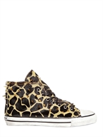 DIONISO - 20MM GIRAFFE PRINTED PONYSKIN SNEAKERS - GIRAFFE