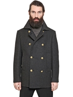 MAISON MARTIN MARGIELA - CABAN AUS WOLLFILZ - GRAU