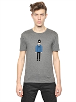 BURBERRY PRORSUM - POLICEMAN COTTON JERSEY T-SHIRT - GREY