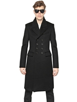 BURBERRY PRORSUM - MILITÄRMANTEL AUS KASCHMIR/NEOPRENGEWEBE - SCHWARZ