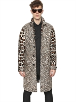 BURBERRY PRORSUM - BEDRUCKTER MANTEL AUS KALBSFELL & NEOPREN - KNOCHEN
