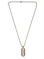 PHILIPP PLEIN - RAZOR BLADE NECKLACE - SILVER