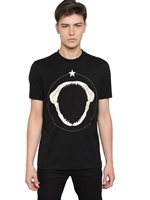 GIVENCHY - CUBAN FIT PRINTED COTTON JERSEY T-SHIRT - BLACK