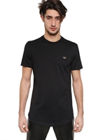 GIVENCHY - HDG LOGO CUBAN FIT COTTON JERSEY T-SHIRT - BLACK