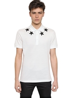 GIVENCHY - POLO IN COTONE PIQUET CUBAN FIT - BIANCO/NERO