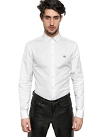 GIVENCHY - HDG SLIM FIT COTTON POPLIN SHIRT - WHITE