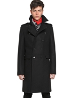 GIVENCHY - MILITÄRMANTEL AUS WOLLGEWEBE - SCHWARZ