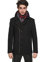 GIVENCHY - CABAN AUS WOLLBOUCLÉ MIT REIßVERSCHLUSS - SCHWARZ