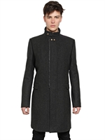 GIVENCHY - OFFIZIERMANTEL AUS WOLLFLANELL - GRAU