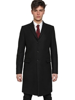 GIVENCHY - MANTEL AUS WOLLGEWEBE MIT DOBERMANNFUTTER - SCHWARZ