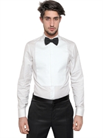 GIVENCHY - COTTON POPLIN TUXEDO SHIRT - WHITE