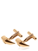 GIVENCHY - BRASS HORN CUFFLINKS - GOLD