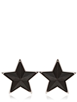 GIVENCHY - RESIN AND BRASS STAR CUFFLINKS - BLACK/NICKEL