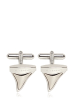GIVENCHY - BRASS SHARK TEETH CUFFLINKS - NICKEL