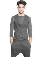NEIL BARRETT - GILET IN LANA - GRIGIO