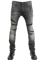 NEIL BARRETT - JEANS IN DENIM LAVATO STRETCH 17CM - NERO