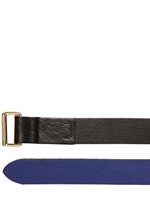 ICEBERG - COLOURED LEATHER BELT - BLACK/BLUE