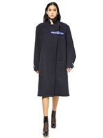 CHRISTOPHER KANE - WOOL FELT COAT - NAVY
