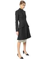 PROENZA SCHOULER - WOOL CLOTH COAT - BLACK