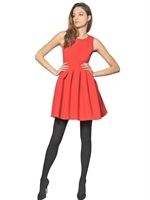MSGM - ABITO IN JERSEY DI LYCRA - ROSSO