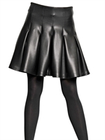 MSGM - PLISSIERTER ROCK AUS SCHWEREM LYCRA - SCHWARZ