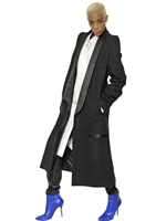 MAISON MARTIN MARGIELA - WOOL CASHMERE CLOTH COAT - BLACK