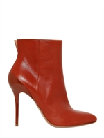 MAISON MARTIN MARGIELA - 100MM GLAZED CALFSKIN LOW BOOTS - TAN