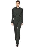 MAISON MARTIN MARGIELA - OVERALL AUS VISKOSECADY - WALDGRÜN