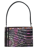 ETRO - KINETIC PRINTED MEDIUM LAMBSKIN BAG - MULTI