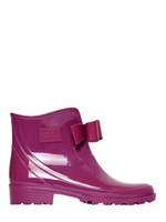 RED VALENTINO - 30MM LOW RUBBER RAIN BOOTS - PURPLE