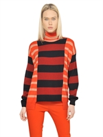 STELLA MCCARTNEY - STRICKPULLI AUS WOLLE & SEIDE MIT BLOCKSTREIFEN - MULTI
