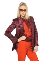 STELLA MCCARTNEY - FEATHER FLOWER WOOL JACQUARD JACKET - MULTI