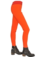 STELLA MCCARTNEY - STRETCH-LEGGINGS AUS WOLLE - ORANGE