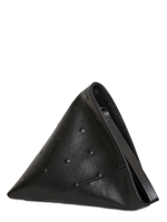 JIL SANDER - PERIN STUDS LEATHER CLUTCH - BLACK