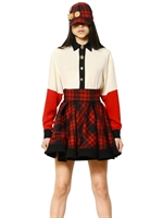 FAUSTO PUGLISI - COLOUR BLOCKED SILK DRAPE SHIRT - MULTI
