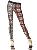 FAUSTO PUGLISI - BEDRUCKTE LYCRALEGGINGS - MULTI