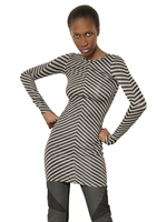 GARETH PUGH - TOP IN JERSEY DI LYCRA - GRIGIO/NERO