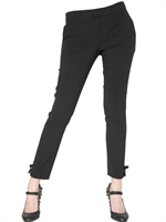 RED VALENTINO - ENGE HOSE AUS STRETCHWOLLE - SCHWARZ