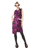 FENDI - ABITO IN PELLE BOUCLÈ - MULTICOLORE