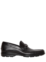 SALVATORE FERRAGAMO - ALVARO HORSEBIT LEATHER LOAFERS - BLACK