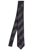 LANVIN - 5CM SILK JACQUARD & SATIN REGIMENTAL TIE - BLUE