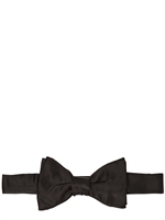 LANVIN - SILK SATIN BOW TIE - BLACK
