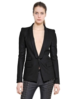 DIESEL BLACK GOLD - WOOL FELT SMOKING JACKET - BLACK