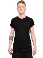 GARETH PUGH - DOUBLE JERSEY LONG T-SHIRT - BLACK