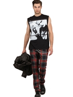 LUISA VIA ROMA - FIRENZE4EVER PRINTED COTTON T-SHIRT - BLACK