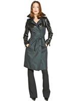 BURBERRY LONDON - RAVENSWOOD COTTON GABARDINE TRENCH COAT - PETROL